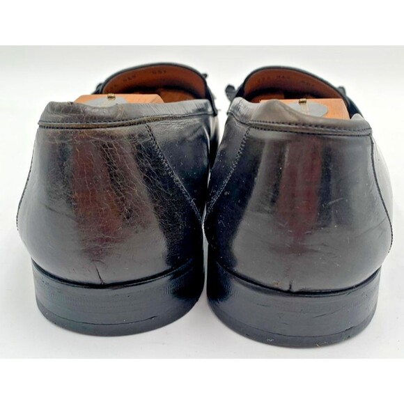 Mezlan Santander Mens Size 11.5 M Black Slip On Tasseled/Kiltie Loafers Spain main image 5